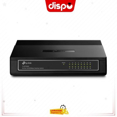 Switch TP-LINK TL-SF1016D Commutateur de bureau 16 ports 10/100 Mbps