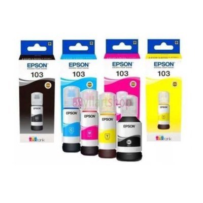 Packs 4 Epson 103 Ecotank Bouteille D'encre Noir-Cyan-Magenta-Jaune