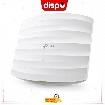 Point D'accès TP-Link Omada EAP115 - Point d'accès Wi-Fi 4 N300 plafonnier, 1 ports Ethernet 10/100M, support PoE+