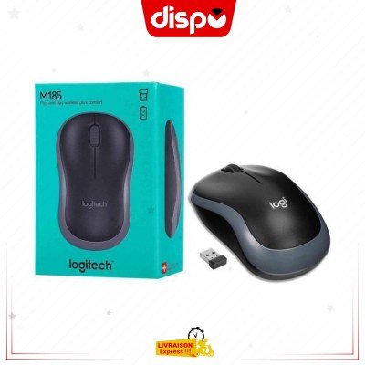 Souris sans fil Logitech M185, 2,4 GHz Avec Mini Récepteur USB