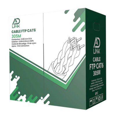 Cable FTP Intérieur Cat6 305M