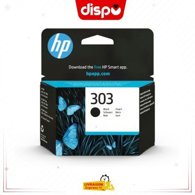 Cartouche d'Encre HP 303 Noir Originale (T6N02AE)