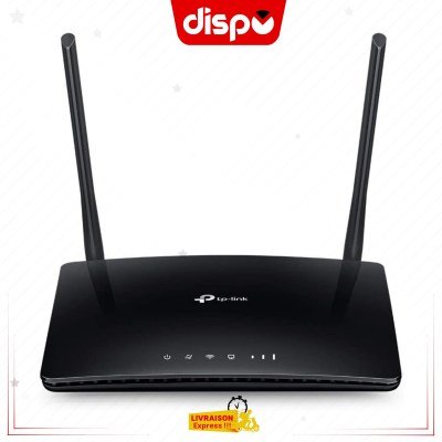 Modem Routeur TP-LINK MR200 4G LTE 150Mbps Wi-Fi AC 750Mbps, 4 ports Ethernet, carte Micro-SIM
