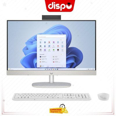 Ordinateur All-in-One HP 24-CR0011 8 GB RAM 512 GB SSD Intel Core i5-1335U Ecran 24"