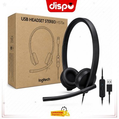 Casque USB Logitech H570e Stéréo avec Microphone Antibruit