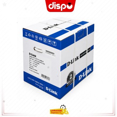 Rouleau Câble Réseau LAN FTP Cat6 305m D-Link
