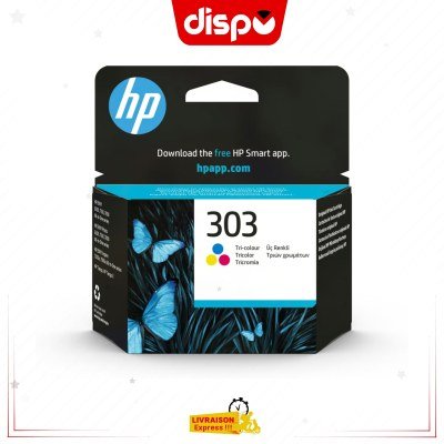 Cartouche d'Encre HP 303 Tricolore Originale (T6N01AE)