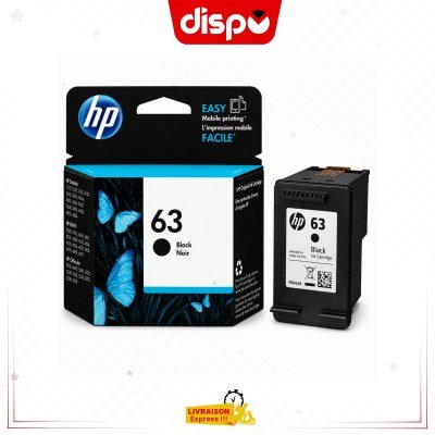 Cartouche d'Encre HP 63 Noir Originale