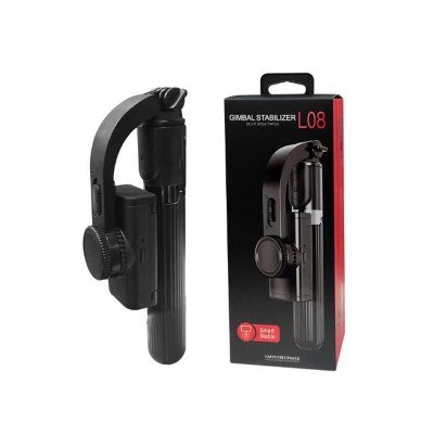 Trépied Stabilisateur Cardan L08 avec Télécommande Bluetooth - Selfie et Vidéo Stable