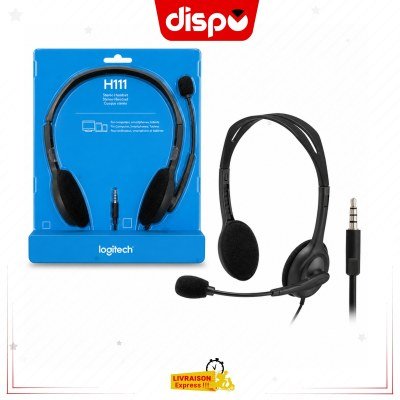 Casque Logitech H111 Stéréo avec Microphone