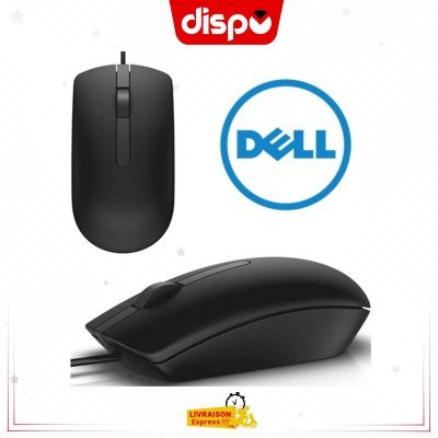Souris Optique Dell MS116 Ambidextre – USB Noir