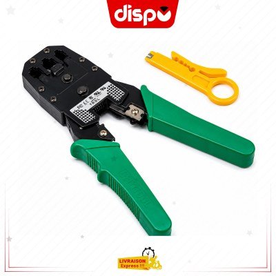 Pince à Sertir RJ45 Réseau – Outil de Sertissage pour Connecteurs Ethernet