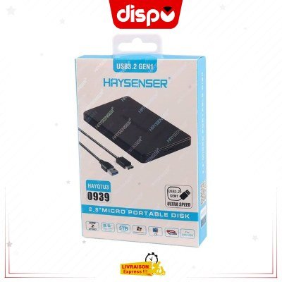 Boîtier Disque Dur Haysenser USB 3.2 Externe Portable