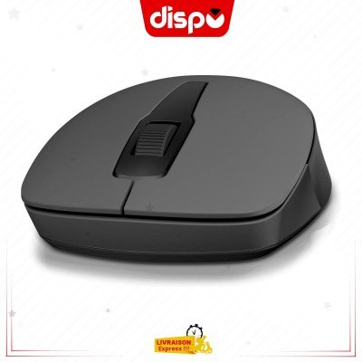 Souris Sans Fil HP 150, 1600 DPI pour gaucher et droitier Dongle USB-A - Noir