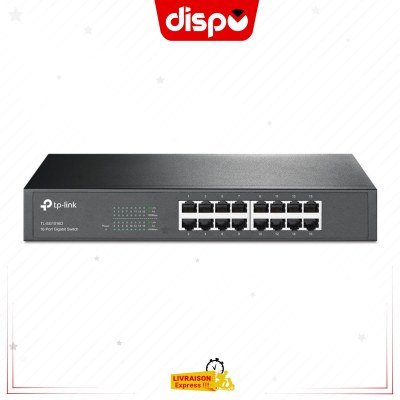 Switch TP-LINK TL-SG1016D Switch de bureau rackable 16 ports Gigabit