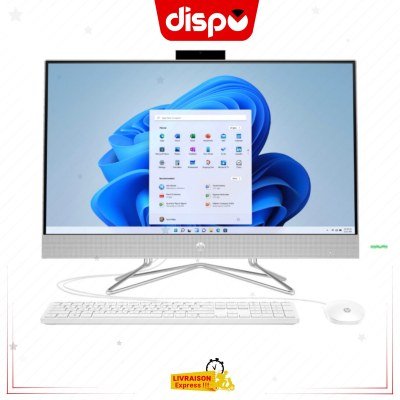 Ordinateur All-in-One HP 27-DP1086 CORE I7 RAM 16 Go Disque Dur 1TB/512SSD Ecran 27″