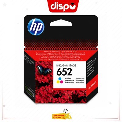 Cartouche d'Encre HP 652 Tricolore Originale (F6V24AE)