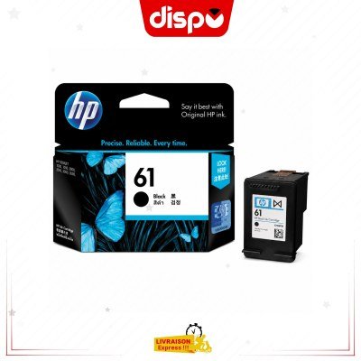 Cartouche d'Encre HP 61 Noir Originale (CH561WN)