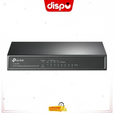 Switch TP-LINK TL-SF1008P 8 ports 10/100 Mbps – 4 ports PoE