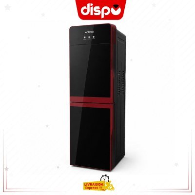 Fontaine ASTECH avec Frigo Noir/Rouge FNT39VER