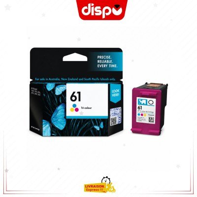 Cartouche d'Encre HP 61 Tricolore Originale (CH562WN)