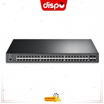 Switch TP-LINK TL-SG3452P Switch administrable L2+ 52 ports Gigabit avec 48 ports PoE+