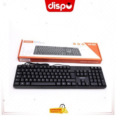 Clavier Filaire Lenovo KB-690 USB Azerty