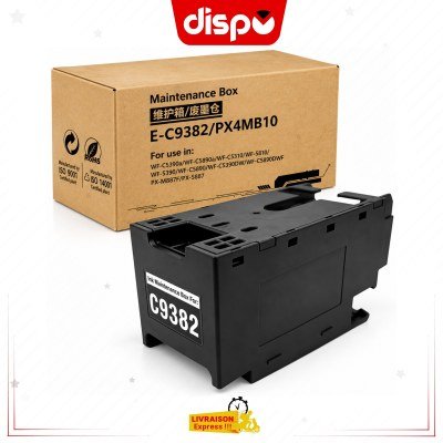 Boîte de Maintenance Epson C9382 / C12C938211 Pour Imprimantes Epson WorkForce Pro : WF-C5310, WF-C5810, WF-C5390, WF-C5890, WF-C5390A, WF-C5890A, WF-C5890DWF
