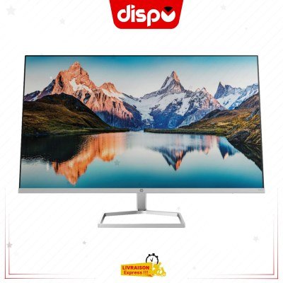 Écran PC HP M32f 31,5 pouces Full HD (1920 x 1080), 75 Hz, Pied Argenté, ports HDMI et VGA,