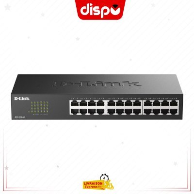 SWITCH D-Link 24 ports 10/100 DES-1024D Commutateur Ethernet rapide Métallique &amp; Rackable