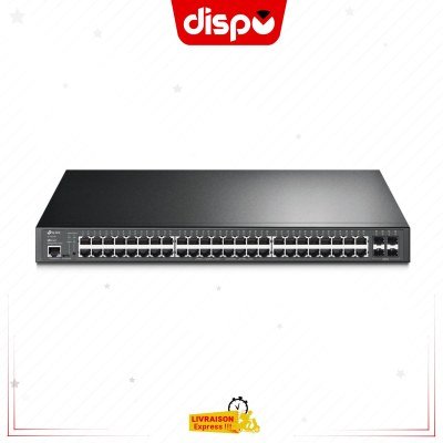 Switch TP-LINK TL-SG3452P Commutateur géré JetStream 52 ports Gigabit L2+ avec 48 ports PoE+