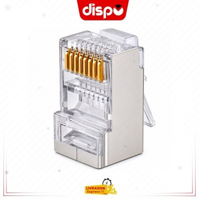 Connecteur RJ45 Cat.7 Blindé 22 à 23 AWG 1,6 mm