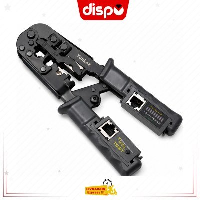 Pince à Sertir Spécial Tool TL-N5684CR Pour Connecteurs Réseau RJ45 RJ12 RJ11 et câbles Ethernet CAT5 CAT6 8P 6P 4P