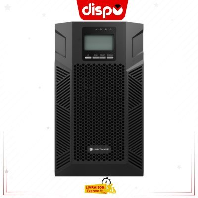 Onduleur Online LightWave LW OUPS-3KVA – Double Conversion, Bypass Auto