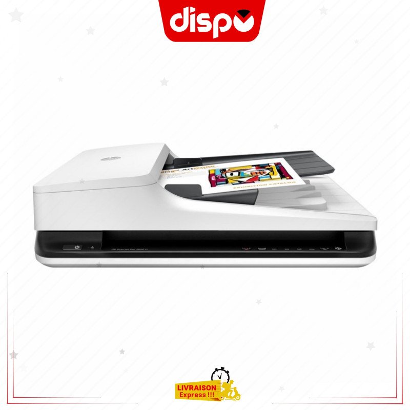 Scanner HP ScanJet Pro 2500 f1 à Plat Avec Chargeur Automatique De Documents