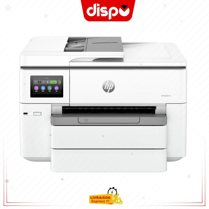 Imprimante Multifonction HP Officejet Pro 9730 All In One USB / USB 2.0 / Ethernet / Wi-Fi / RJ45