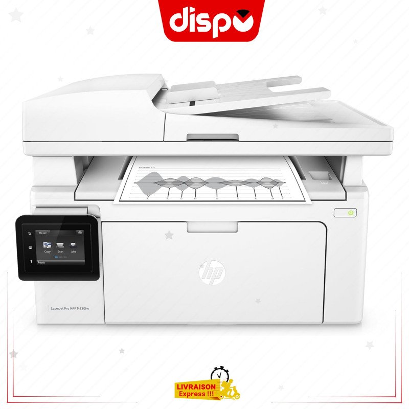Imprimante Multifonction HP Laserjet Pro M130fw 4-EN-1 (USB 2.0/Fast Ethernet/Wi-Fi