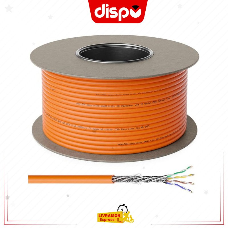 Rouleau Câble Nexans FTP 300m CAT6 : L'Excellence du Câblage Réseau