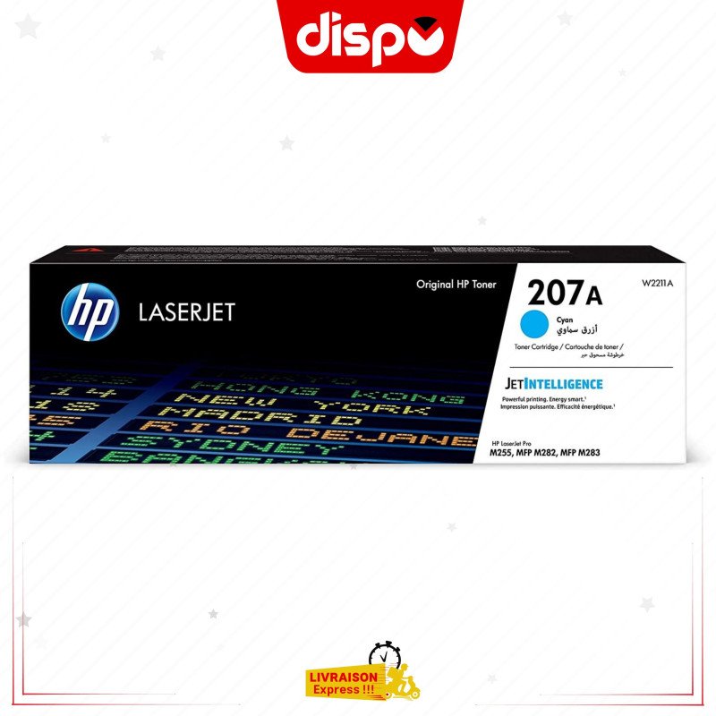 Cartouche de Toner HP 207A Bleu LaserJet