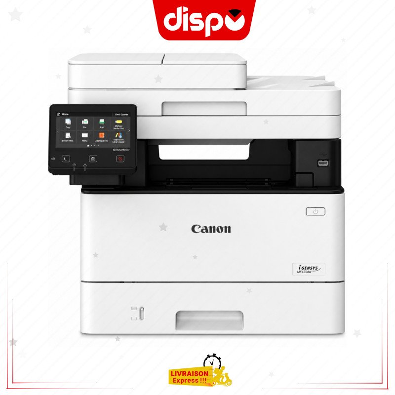 Imprimante Multifonction Canon i-SENSYS MF455dw Monochrome Wi-Fi