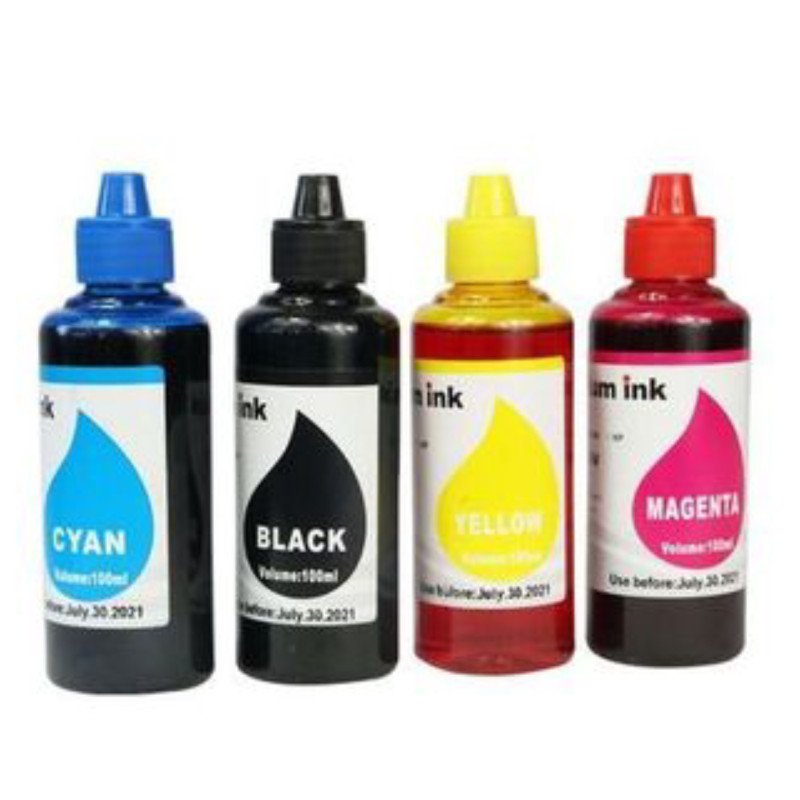 Pack d'encres pour Imprimante HP / Canon / Epson /- Noir, Jaune, Bleu, Rouge