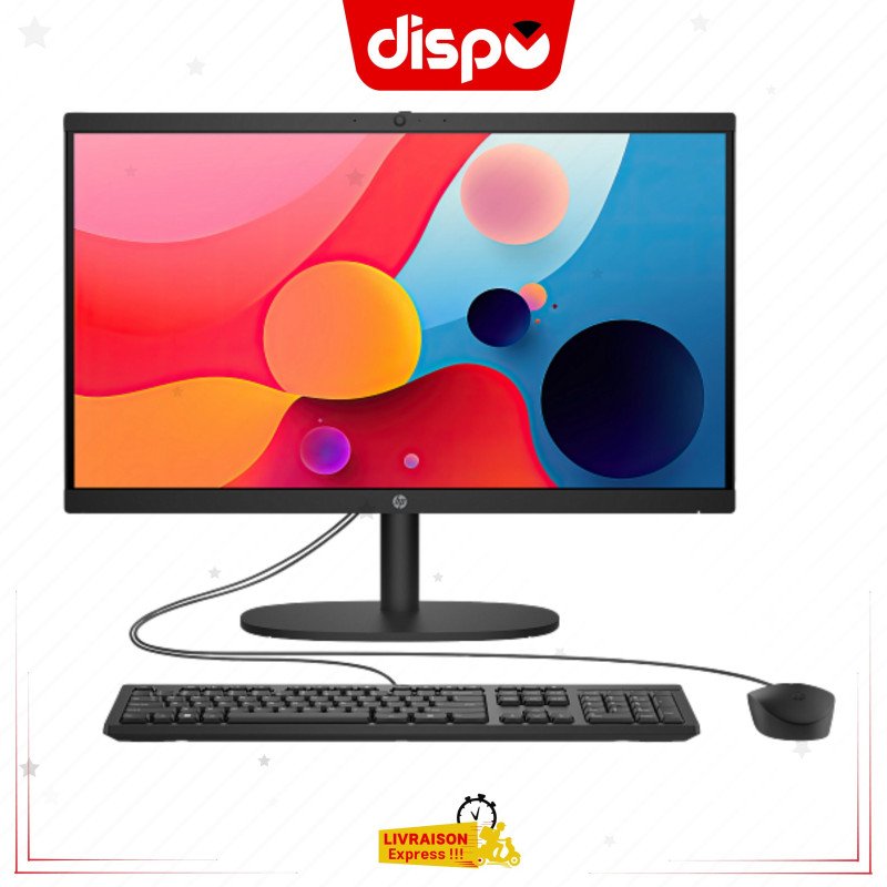 Ordinateur All-in-One HP 22-DG0013NH Core™ i3-N300 8 Go SSD de 512 Go