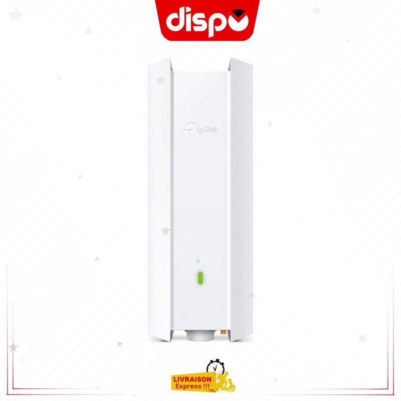 Point D'accès TP-Link Omada EAP610-Outdoor Wi-Fi 6 AX1800 Extérieur IP67, Port Ethernet Gigabit Support PoE/PoE+