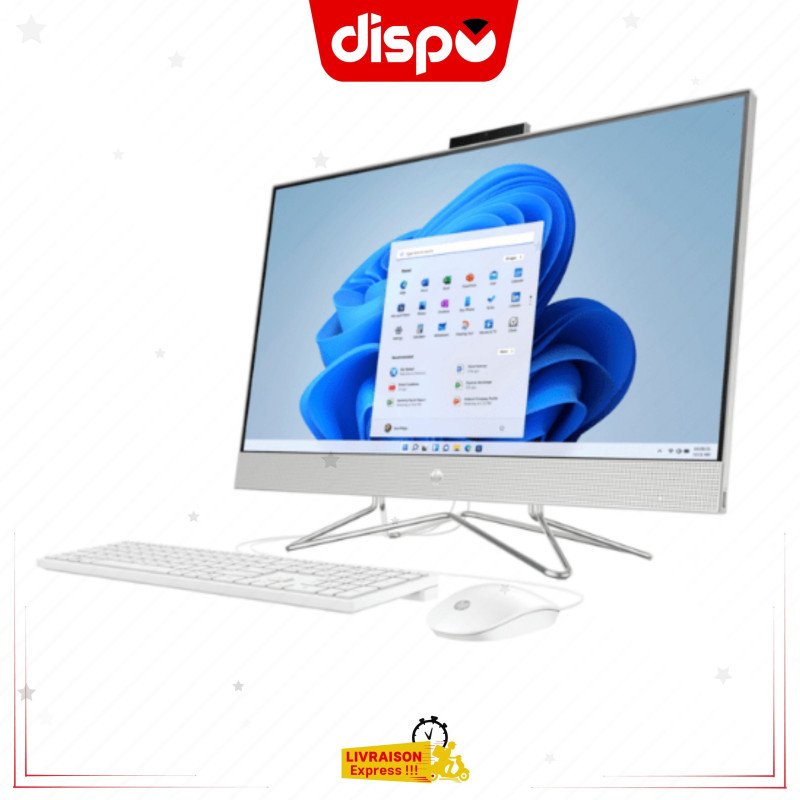Ordinateur All-in-One HP 27 CB1198NH Intel Core i5-12 ème Gen-16 Go DDR4 RAM-512 Go SSD +1To HDD-ECRAN 27 Pouces Tactile