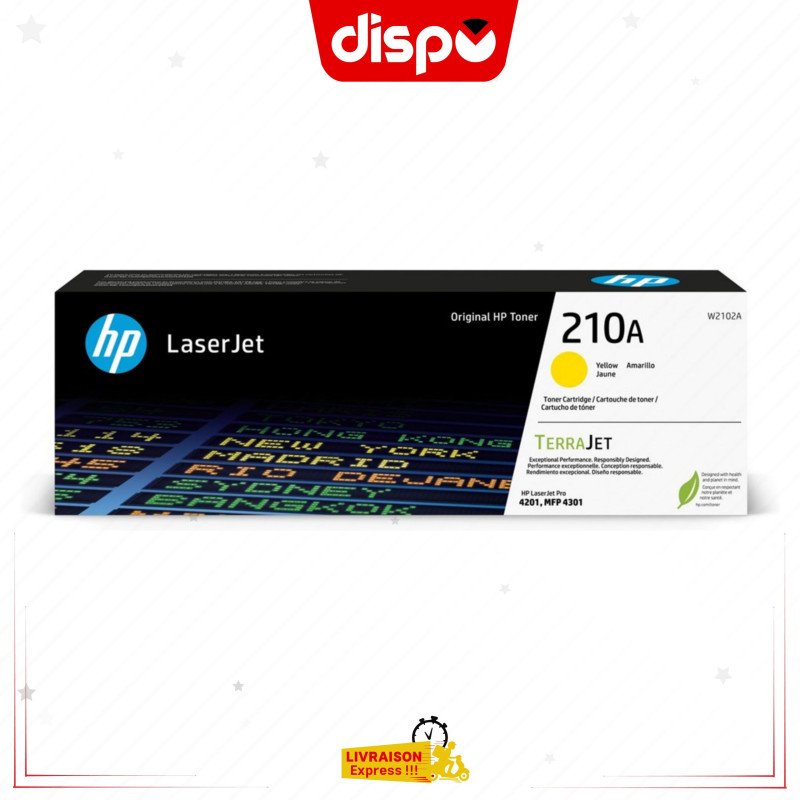 Cartouche de Toner HP 210 A Jaune LaserJet