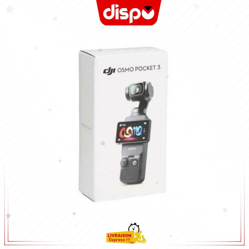 DJI Osmo Pocket 3 – Caméra Vlogging 4K avec Stabilisation 3 Axes et Suivi Facial