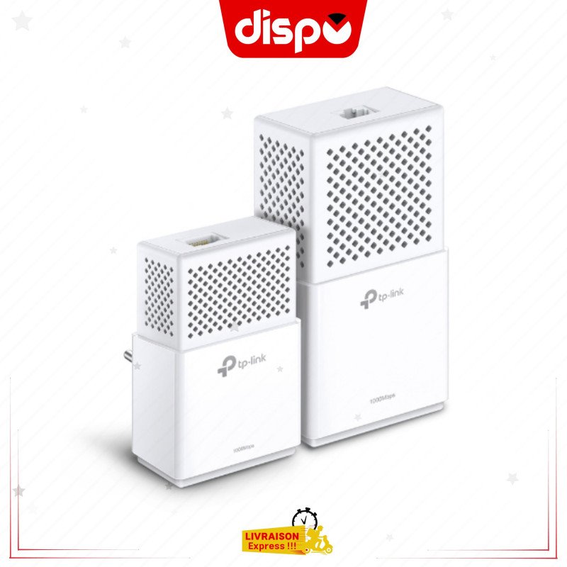 Point D'accès TP-Link TL-WPA7510 Kit 2 CPL AV1000 + Wi-Fi AC750, 1 port Gigabit