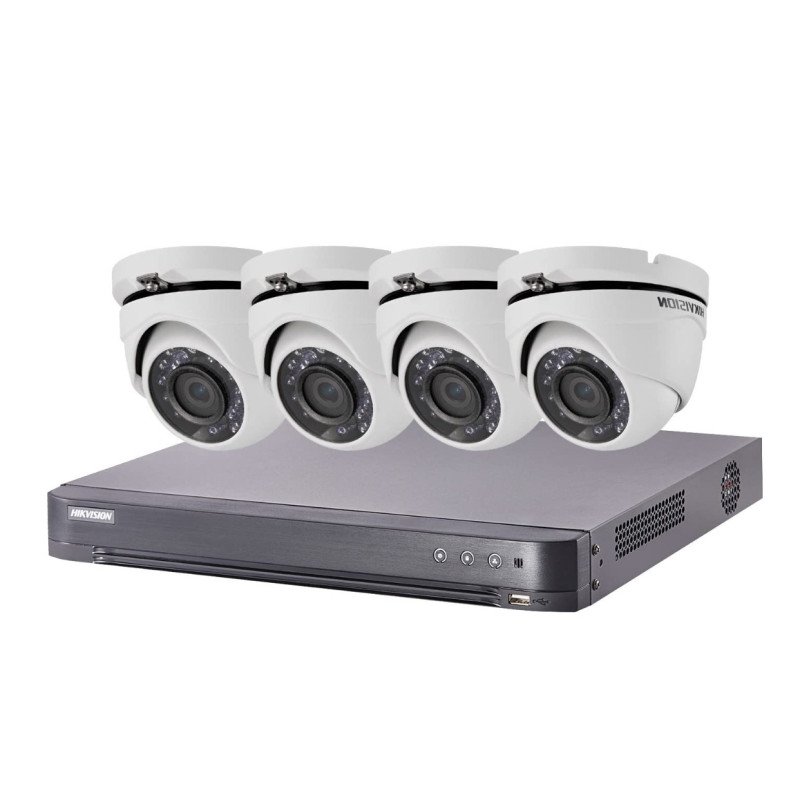 Le kit de vidéo surveillance Turbo HD HIK-4DOM-THD-002
