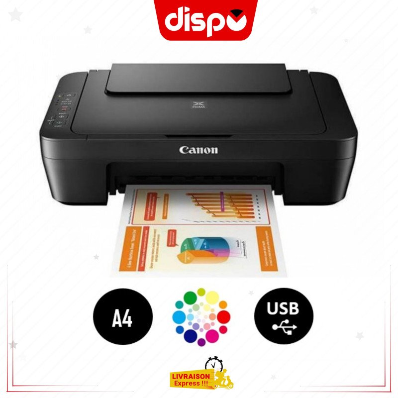 Imprimante Multifonction Canon PIXMA MG2540S Tout-En-Un Jet D'Encre Couleur