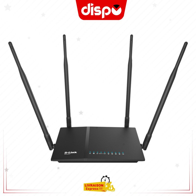 Modem Routeur D-Link AC1200 DIR-825 Wi-Fi Gigabit